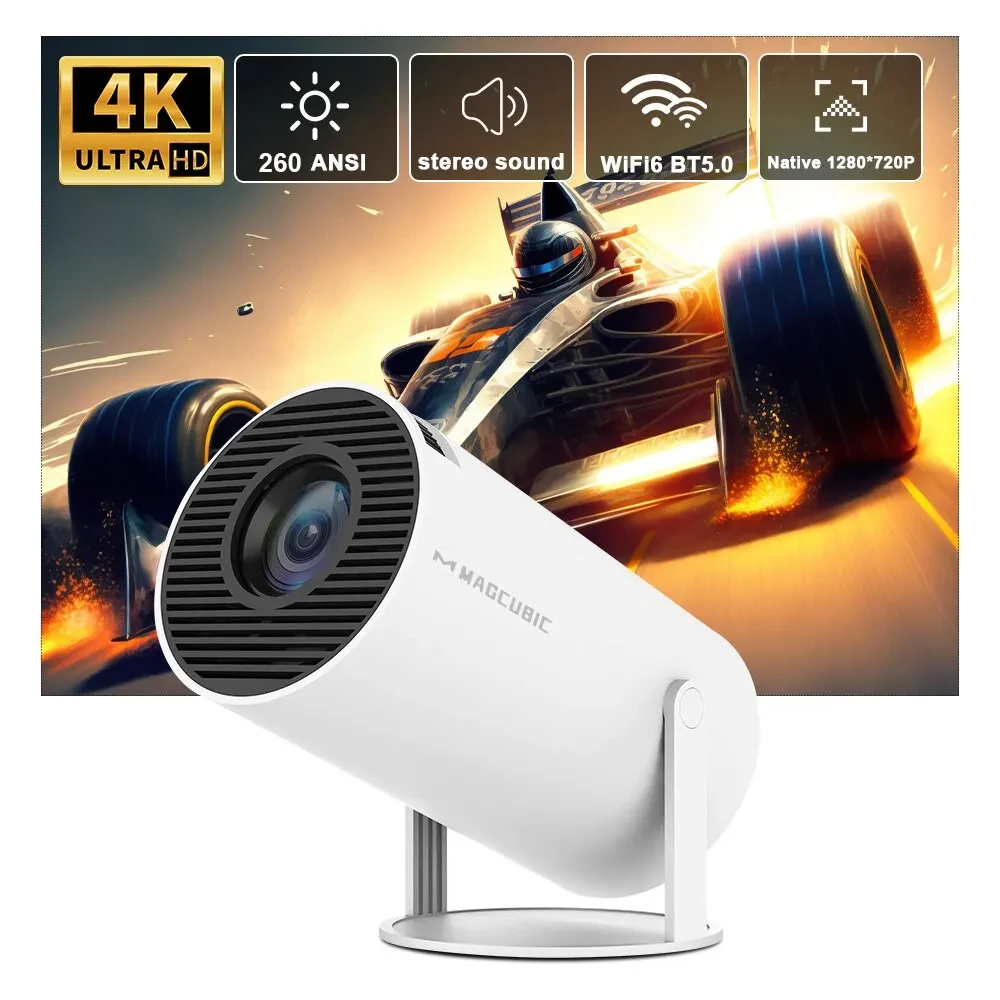 Magcubic Projector HY300 Pro 4K Android 11 Dual Wifi6 260ANSI Allwinner H713 BT5.0 1080P 1280*720P Home Cinema Outdoor Projetor Magcubic Projector HY300 Pro 4K Android 11 Dual Wifi6 260ANSI Allwinner H713 BT5.0 1080P 1280*720P Home Cinema Outdoor Projetor