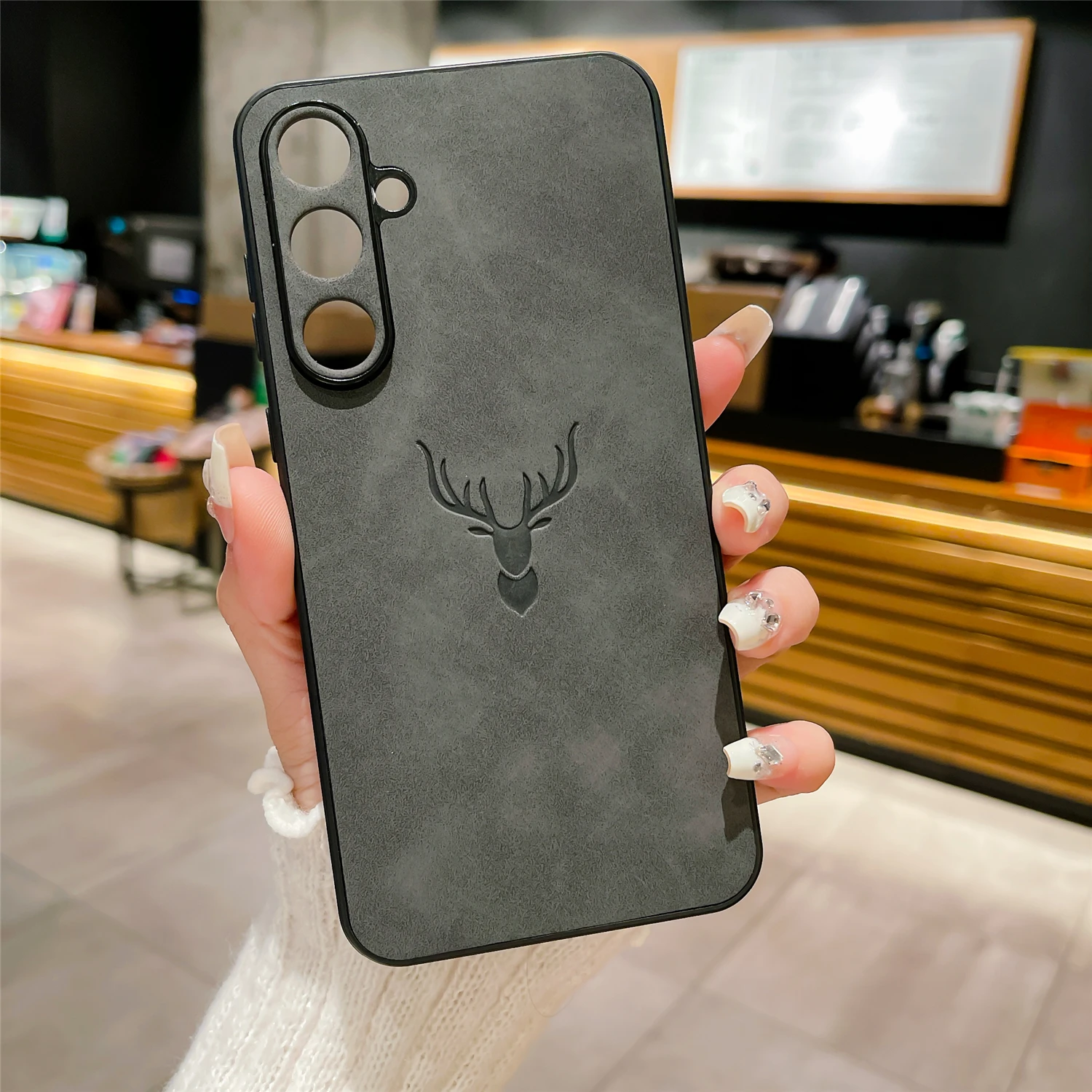 Luxury Leather Case For Samsung Phone Protective Back Cover Case