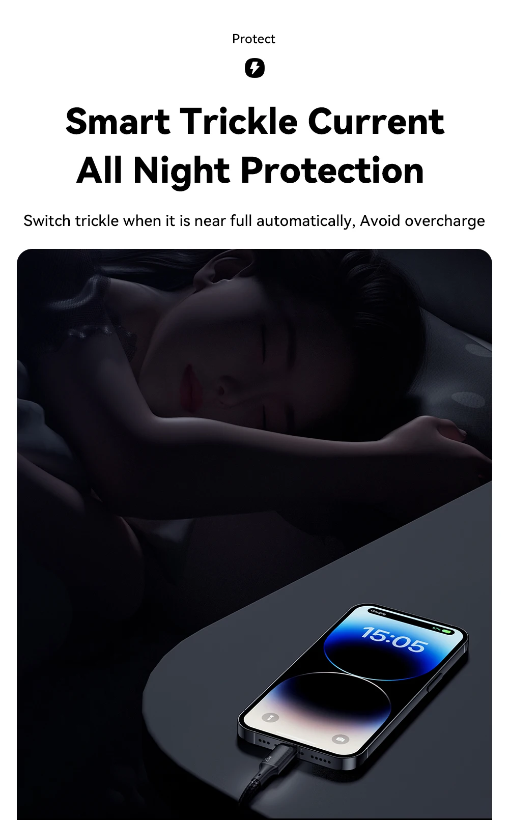 Wire 29W PD Fast Charging Type C To Lighting Data Cord