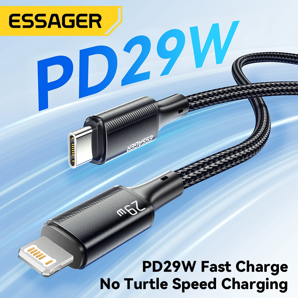 Wire 29W PD Fast Charging Type C To Lighting Data Cord