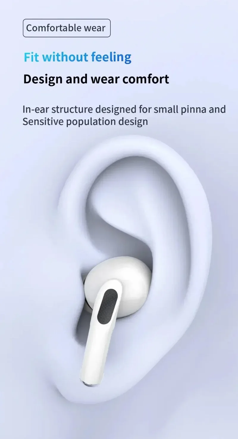 A7Pro ENC Wireless Earphones Bluetooth 5.3 Headphones TWS HIfI Noise Cancell Stereo Music Earbuds Touch Control Earbuds