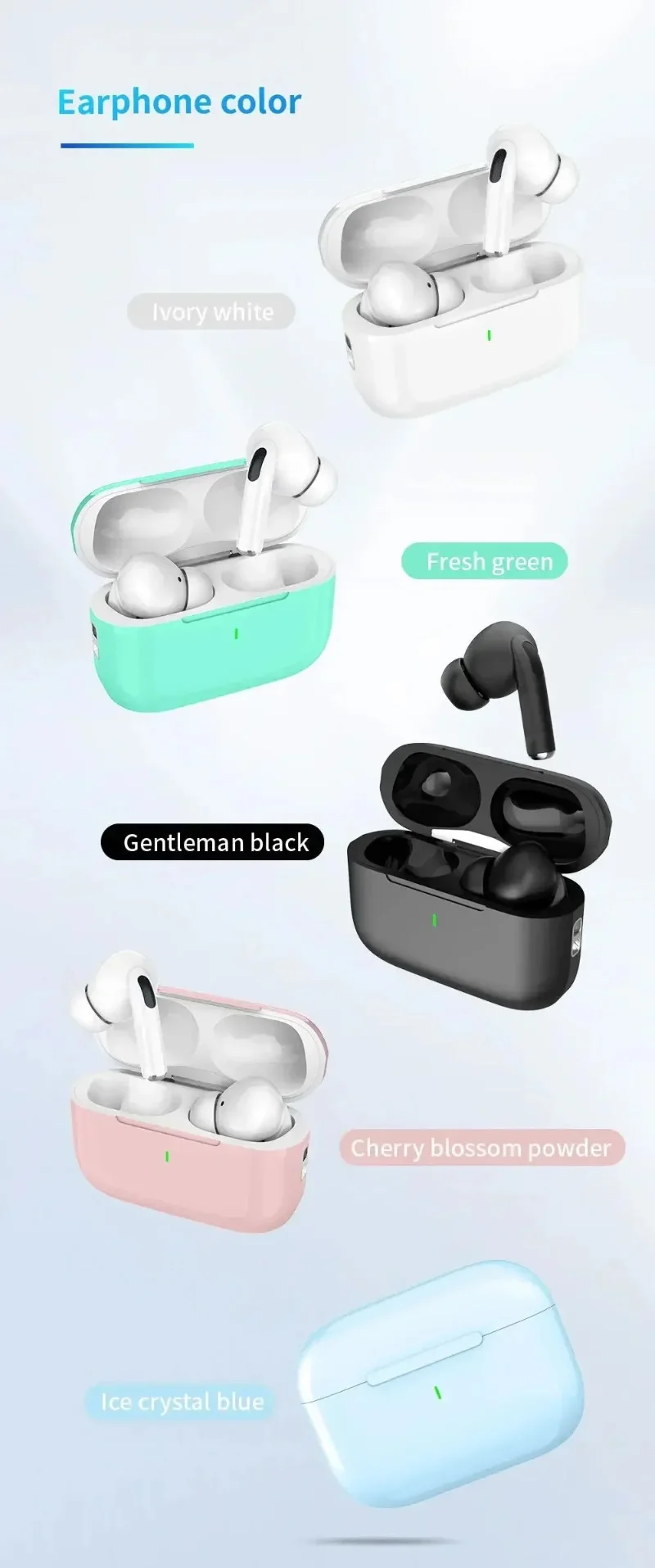 A7Pro ENC Wireless Earphones Bluetooth 5.3 Headphones TWS HIfI Noise Cancell Stereo Music Earbuds Touch Control Earbuds