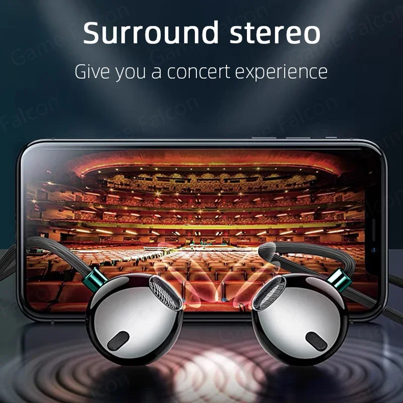 USB Type C Headphone HiFi Bass Stereo Volume Control Mic 3.5mm Wired Earbuds USB Type C Headphone HiFi Bass Stereo Volume Control Mic 3.5mm Wired Earbuds