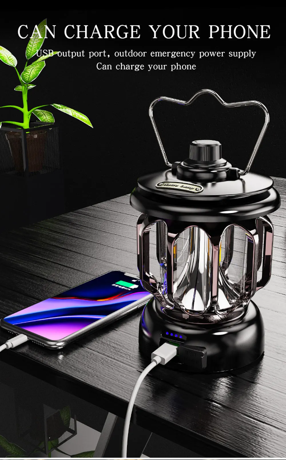 Retro Portable Camping Lantern 6000mAh Outdoor Kerosene Vintage Camp Lamp 3 Lighting Modes Tent Light for Hiking Climbing Yard Retro Portable Camping Lantern 6000mAh Outdoor Kerosene Vintage Camp Lamp 3 Lighting Modes Tent Light for Hiking Climbing Yard