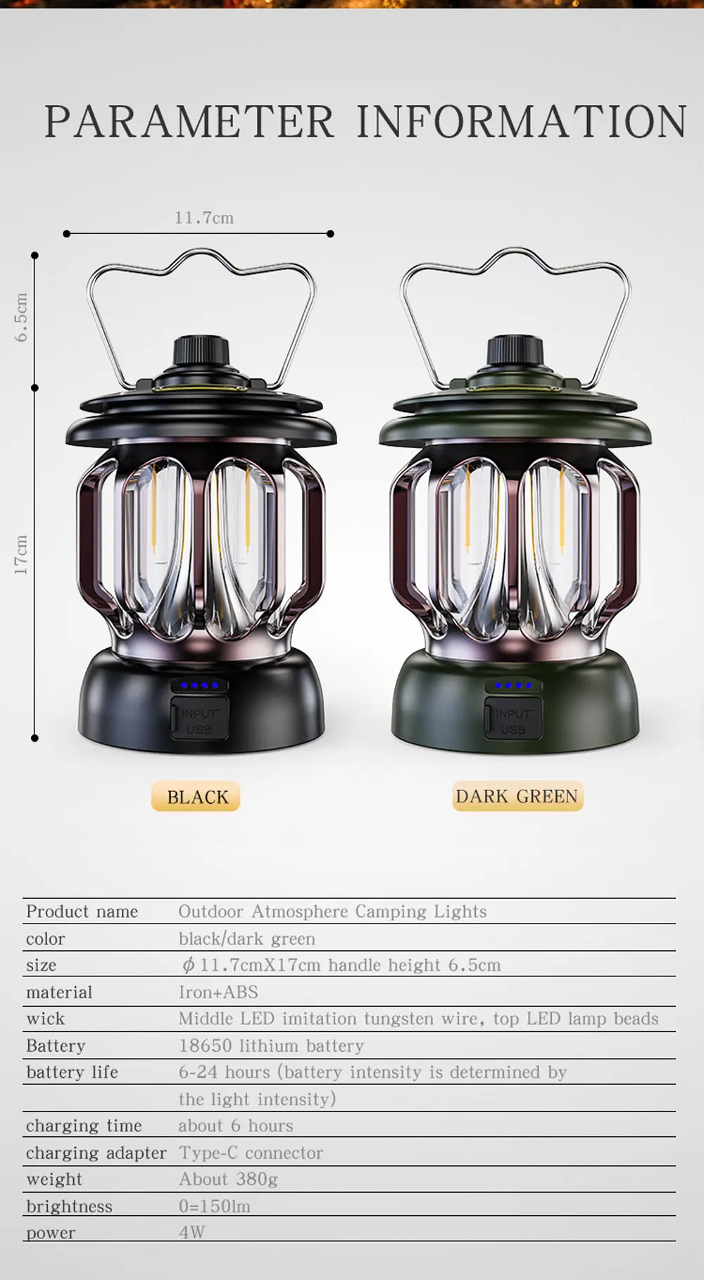 Retro Portable Camping Lantern 6000mAh Outdoor Kerosene Vintage Camp Lamp 3 Lighting Modes Tent Light for Hiking Climbing Yard Retro Portable Camping Lantern 6000mAh Outdoor Kerosene Vintage Camp Lamp 3 Lighting Modes Tent Light for Hiking Climbing Yard