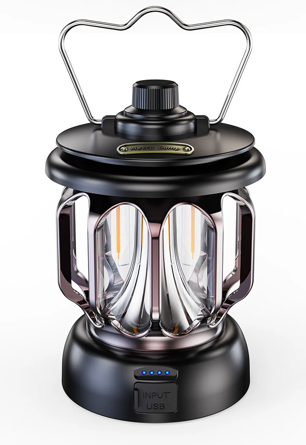 Retro Portable Camping Lantern 6000mAh Outdoor Kerosene Vintage Camp Lamp 3 Lighting Modes Tent Light for Hiking Climbing Yard Retro Portable Camping Lantern 6000mAh Outdoor Kerosene Vintage Camp Lamp 3 Lighting Modes Tent Light for Hiking Climbing Yard