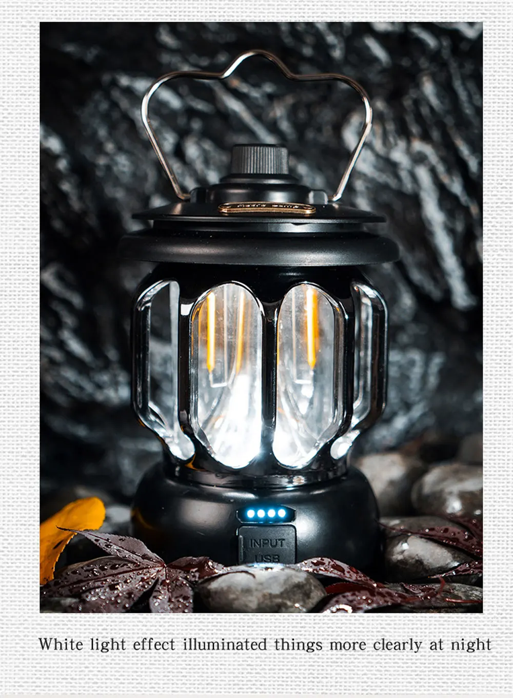 Retro Portable Camping Lantern 6000mAh Outdoor Kerosene Vintage Camp Lamp 3 Lighting Modes Tent Light for Hiking Climbing Yard Retro Portable Camping Lantern 6000mAh Outdoor Kerosene Vintage Camp Lamp 3 Lighting Modes Tent Light for Hiking Climbing Yard