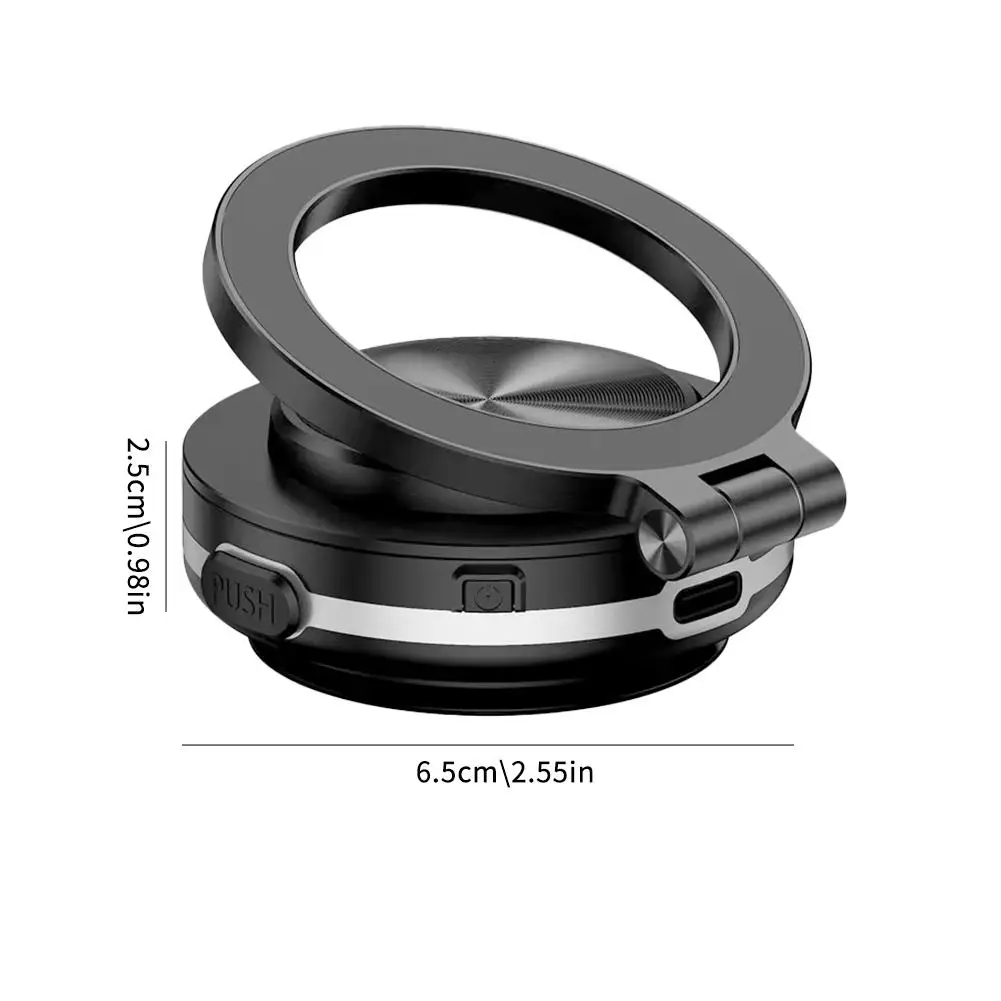 Intelligent Car Mount Mobile Phone Holder Magnetic Black Technology Universal Adsorption Bracket Vacuum Adsorption Stable Intelligent Car Mount Mobile Phone Holder Magnetic Black Technology Universal Adsorption Bracket Vacuum Adsorption Stable