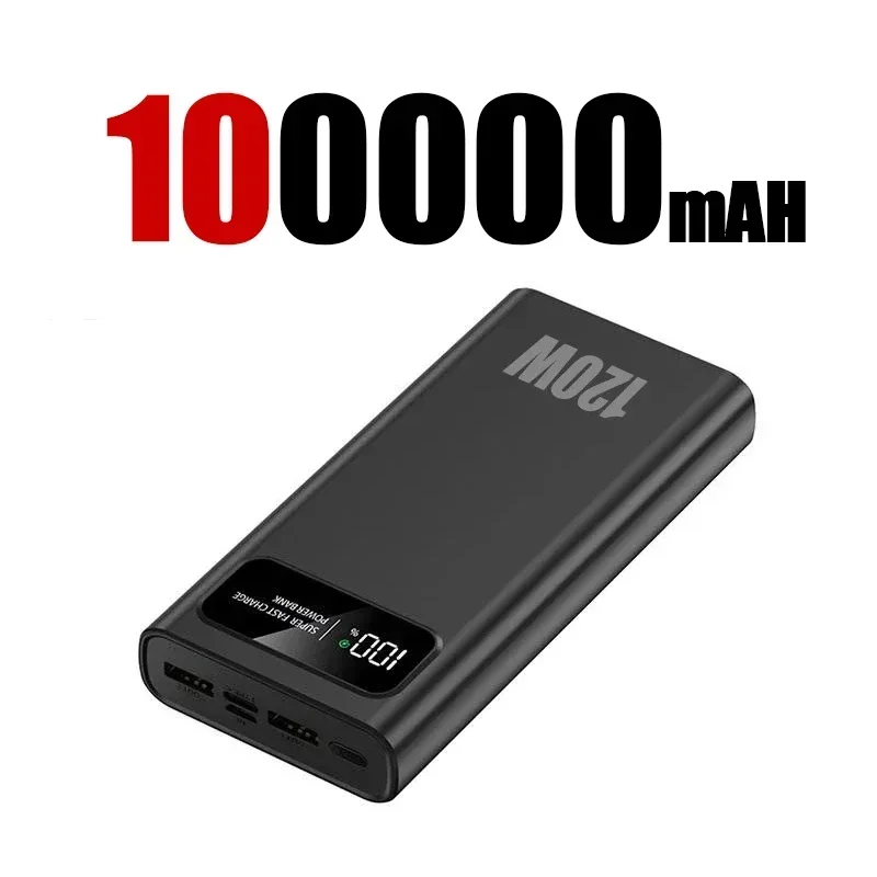 200000mah Digital Display Battery High Capacity Power Bank 120w Power Bank Super Fast Charging For Iphone Samsung Xiaomi Huawei 200000mah Digital Display Battery High Capacity Power Bank 120w Power Bank Super Fast Charging For Iphone Samsung Xiaomi Huawei