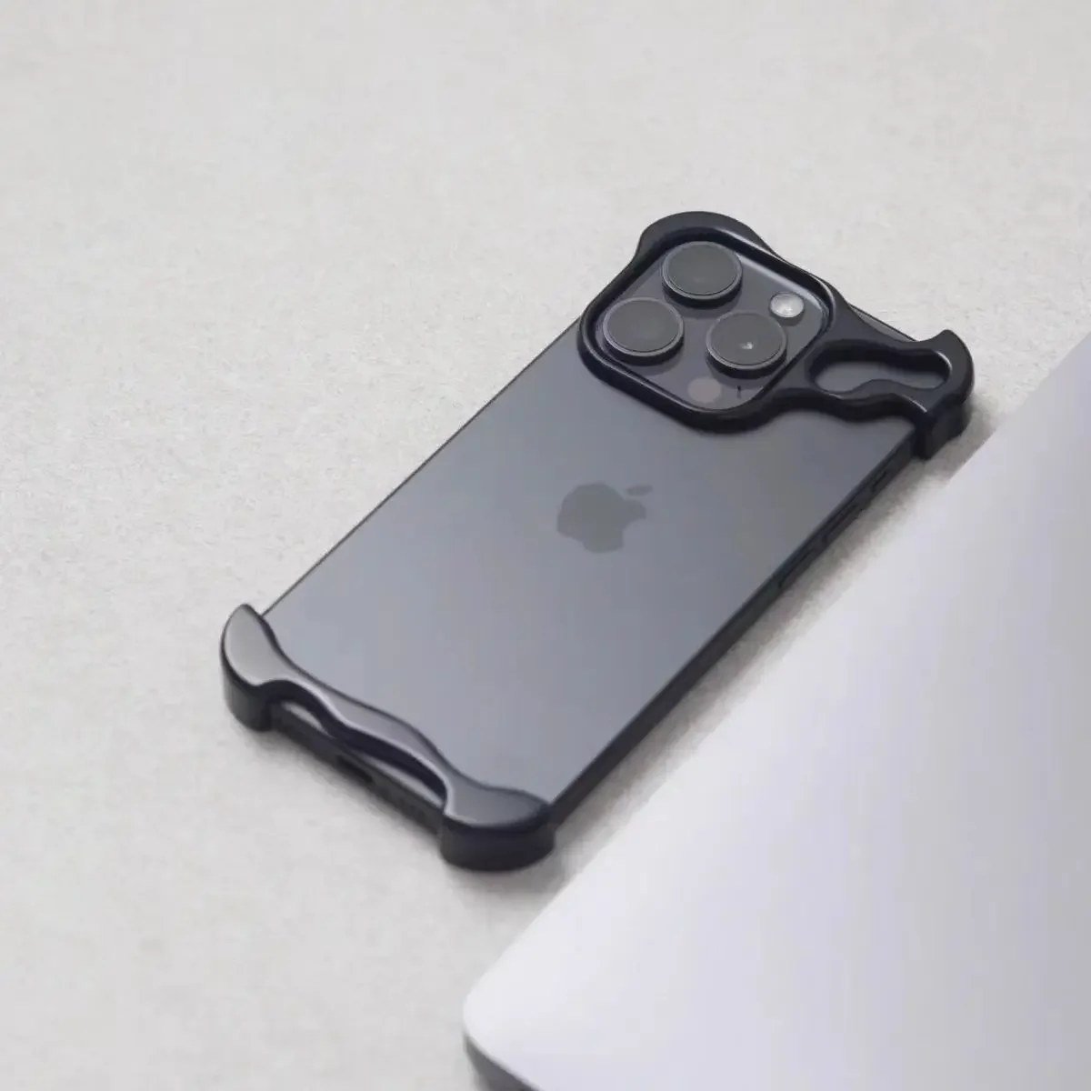 Luxury Irregular Aluminum Alloy Bumper Phone Case For IPhone Lens Film Protection Metal Cover