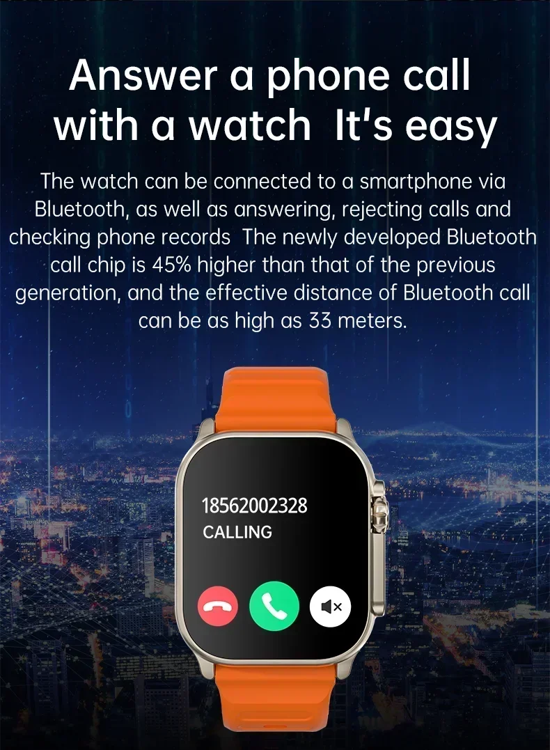 2024 New Smart Watch T10 U2 Watch Ultra IWO Watch Ultra NFC Smartwatch Series 9 Bluetooth Call 2.2 Inch Wireless Fitness Watch 2024 New Smart Watch T10 U2 Watch Ultra IWO Watch Ultra NFC Smartwatch Series 9 Bluetooth Call 2.2 Inch Wireless Fitness Watch
