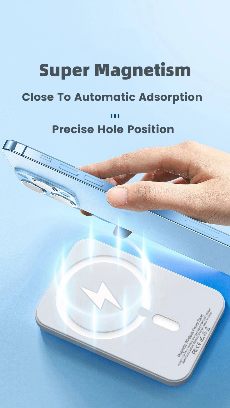 Magnetic Powerbank For iPhone Original External Battery Portable Wireless Charger for apple magsafe Power Bank Spare Battery Magnetic Powerbank For iPhone Original External Battery Portable Wireless Charger for apple magsafe Power Bank Spare Battery