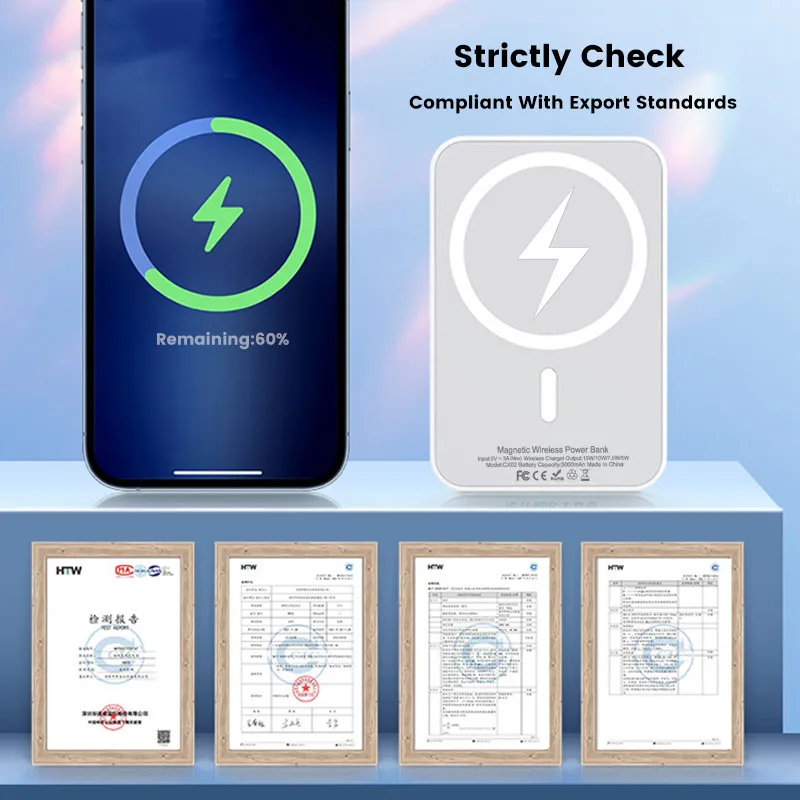 Magnetic Powerbank For iPhone Original External Battery Portable Wireless Charger for apple magsafe Power Bank Spare Battery Magnetic Powerbank For iPhone Original External Battery Portable Wireless Charger for apple magsafe Power Bank Spare Battery