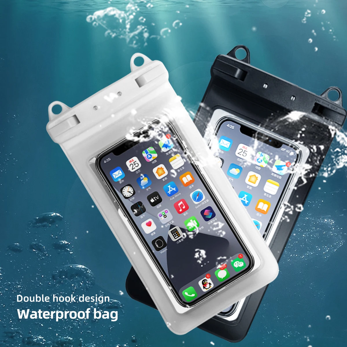 FONKEN Full View Waterproof Case for Phone Underwater Snow Rainforest Transparent Dry Bag Swimming Pouch Big Mobile Phone Covers FONKEN Full View Waterproof Case for Phone Underwater Snow Rainforest Transparent Dry Bag Swimming Pouch Big Mobile Phone Covers
