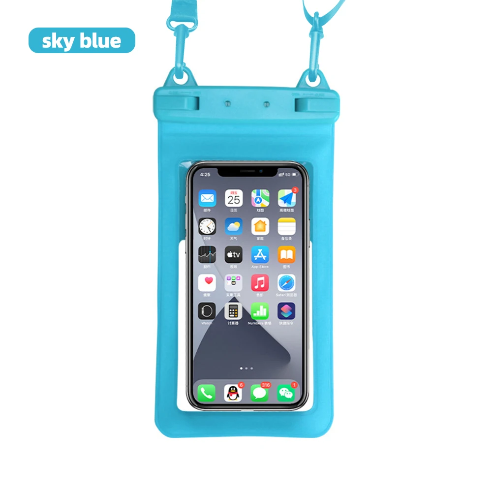 FONKEN Full View Waterproof Case for Phone Underwater Snow Rainforest Transparent Dry Bag Swimming Pouch Big Mobile Phone Covers FONKEN Full View Waterproof Case for Phone Underwater Snow Rainforest Transparent Dry Bag Swimming Pouch Big Mobile Phone Covers