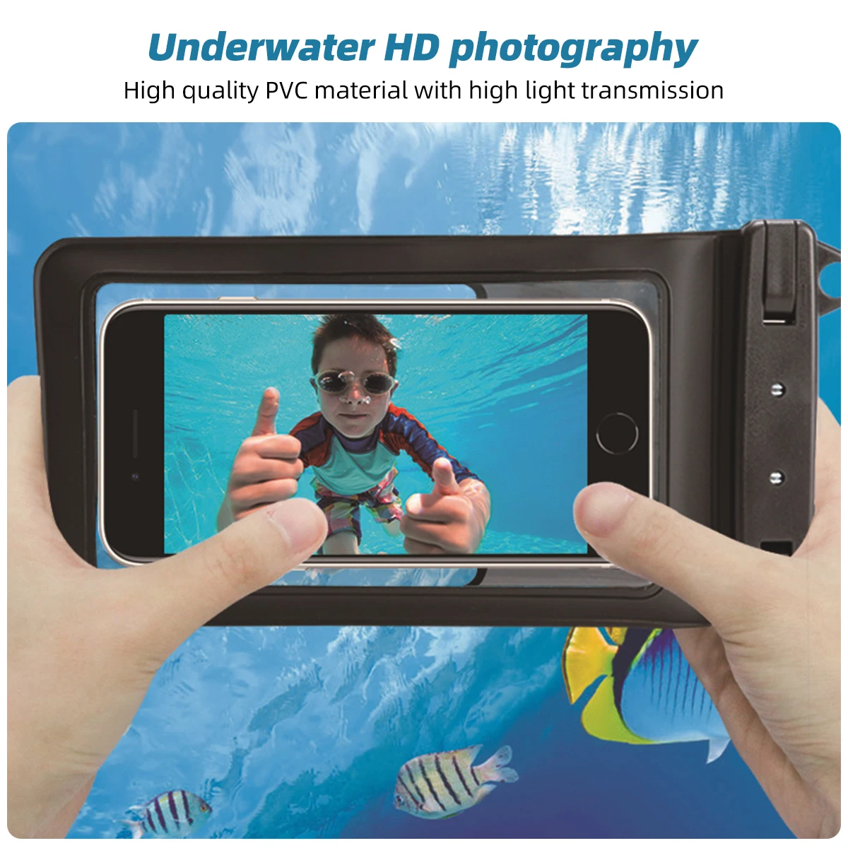 FONKEN Full View Waterproof Case for Phone Underwater Snow Rainforest Transparent Dry Bag Swimming Pouch Big Mobile Phone Covers FONKEN Full View Waterproof Case for Phone Underwater Snow Rainforest Transparent Dry Bag Swimming Pouch Big Mobile Phone Covers