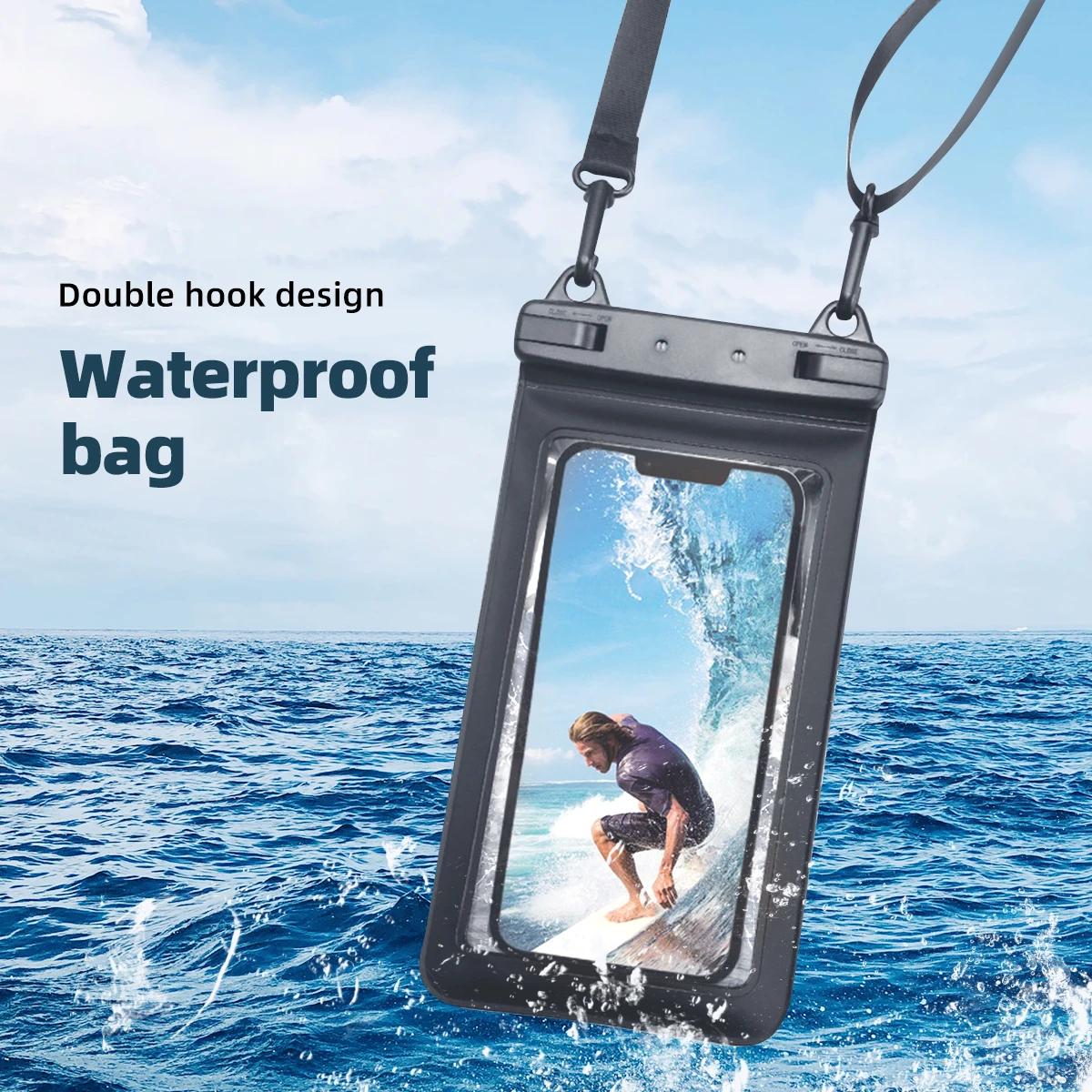 FONKEN Full View Waterproof Case for Phone Underwater Snow Rainforest Transparent Dry Bag Swimming Pouch Big Mobile Phone Covers FONKEN Full View Waterproof Case for Phone Underwater Snow Rainforest Transparent Dry Bag Swimming Pouch Big Mobile Phone Covers