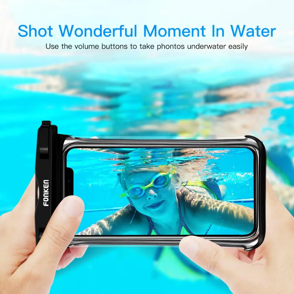 FONKEN Full View Waterproof Case for Phone Underwater Snow Rainforest Transparent Dry Bag Swimming Pouch Big Mobile Phone Covers FONKEN Full View Waterproof Case for Phone Underwater Snow Rainforest Transparent Dry Bag Swimming Pouch Big Mobile Phone Covers
