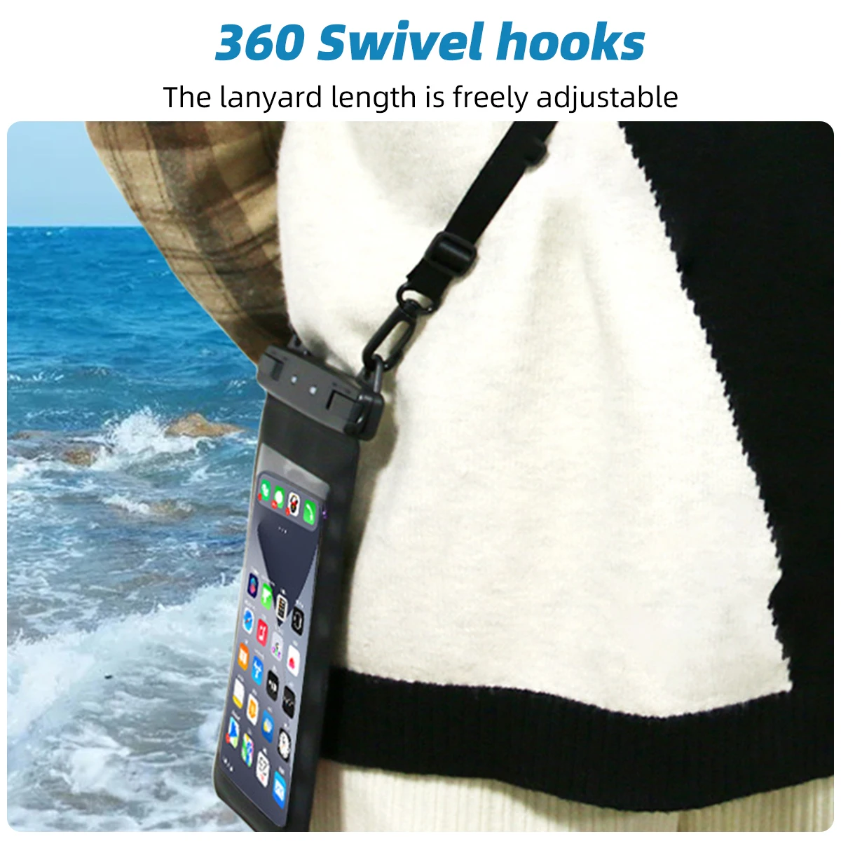 FONKEN Full View Waterproof Case for Phone Underwater Snow Rainforest Transparent Dry Bag Swimming Pouch Big Mobile Phone Covers FONKEN Full View Waterproof Case for Phone Underwater Snow Rainforest Transparent Dry Bag Swimming Pouch Big Mobile Phone Covers